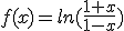 f(x)=ln(\frac{1+x}{1-x})